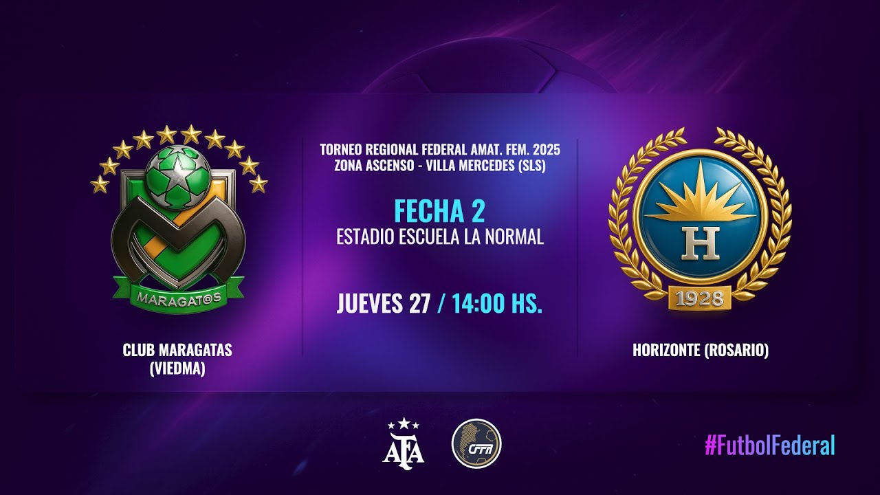 TORNEO REG. FED. AMAT. FEM. 2025  ZONA ASC. - V. MERCEDES (SLS) -  C.MGT (VIEDMA) vs HORIZONTE (ROS)