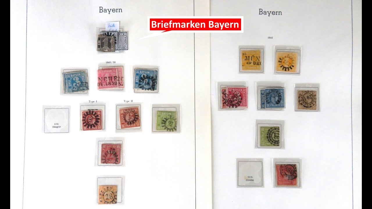 Briefmarken Bayern Quadratausgaben - Sammlerschätze mit der Geschichte des Königreichs Bayern