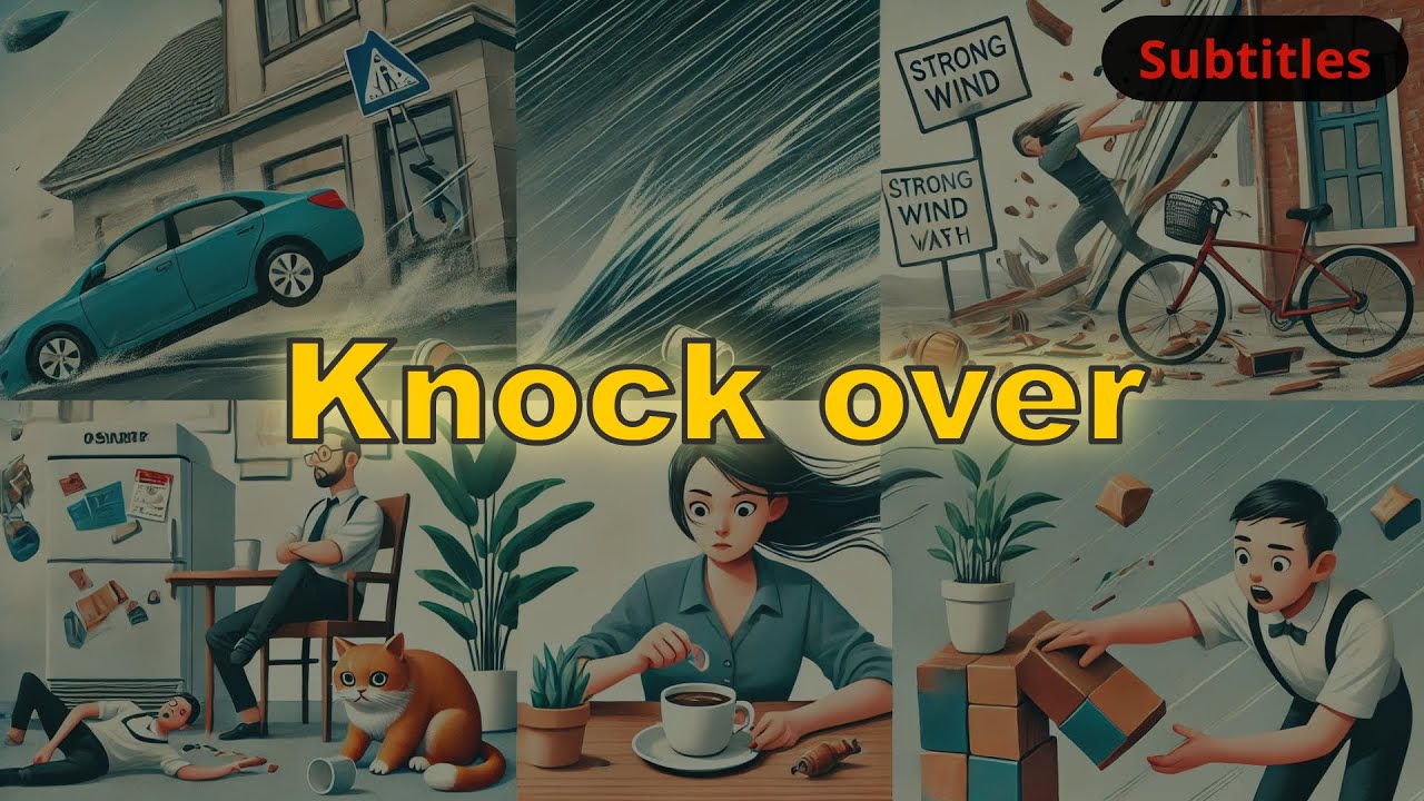 Knock over meaning with 5 examples