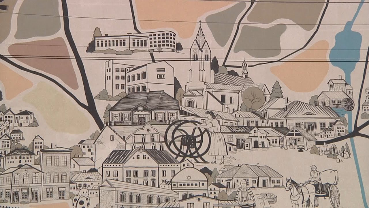Wielki, historyczny mural w Starachowicach