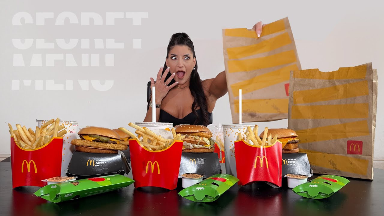 THE SECRET IS OUT..  McDonalds UK Secret MENU CHALLENGE | @Leah Shutkever