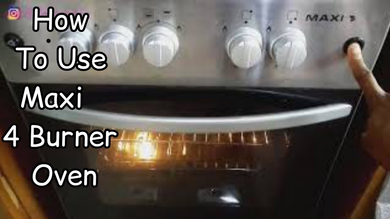 Как печь с помощью газовой плиты Maxi | Газовая плита Maxi с 4 горелками