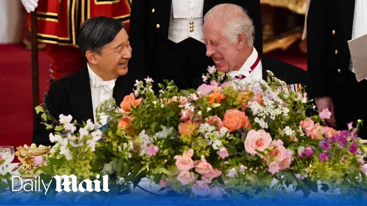 LIVE: Japanese Emperor Naruhito attends banquet at Guildhall during London state visit