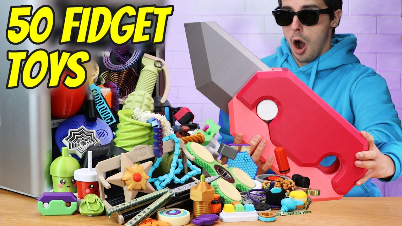 Top 50 Fidget Toys 3D Printed - Highly Satisfying