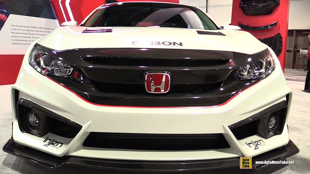 2016 Honda Civic Sedan Seibon Carbon Accessorized - Exterior Walkaround - SEMA 2016