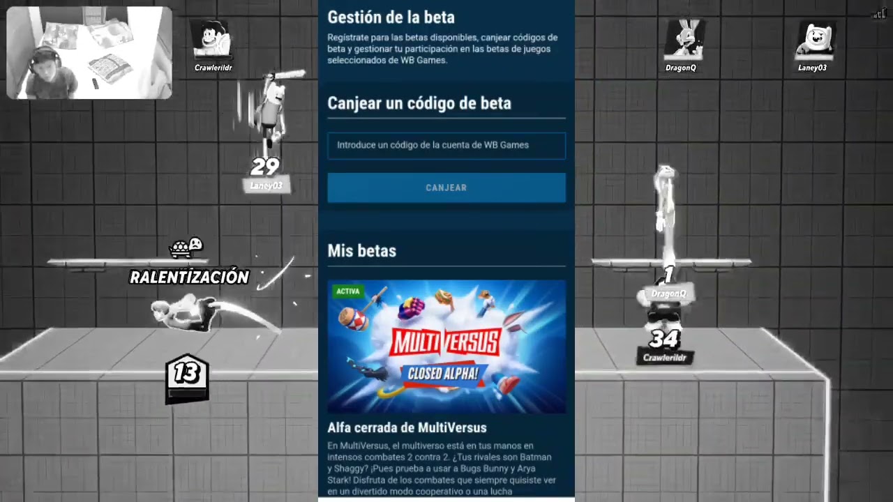 COMO DESCARGAR/JUGAR MULTIVERSUS (SE NECESITA UN CODIGO PARA PODER HACERLO ES LA BETA) -V de Veloz
