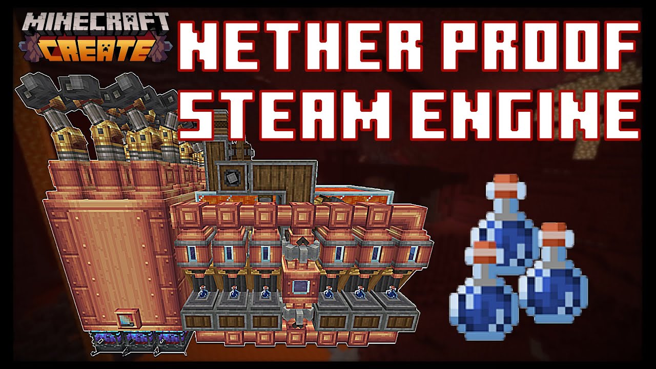 Need Power In The Nether? Never Again! || The Nether Engine - Minecraft: Create Mod