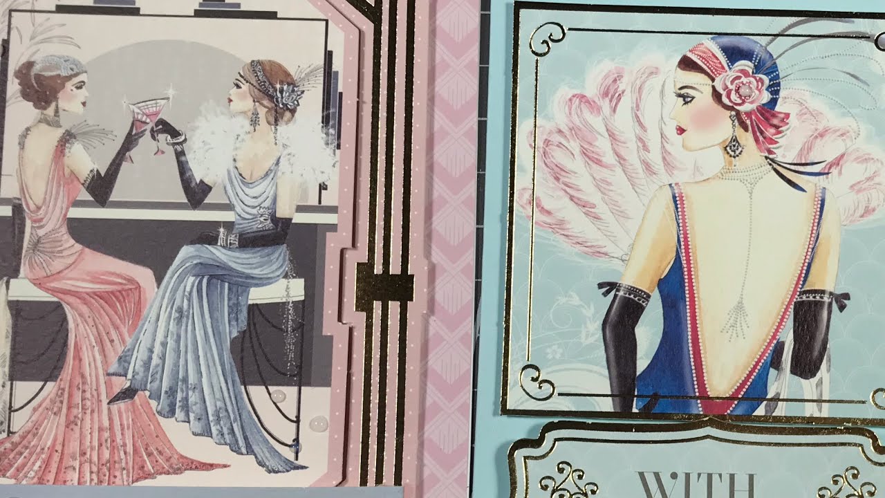 Creating 3 Art Deco Cards Using Simply Deco Card Kit From Kanban Crafts
