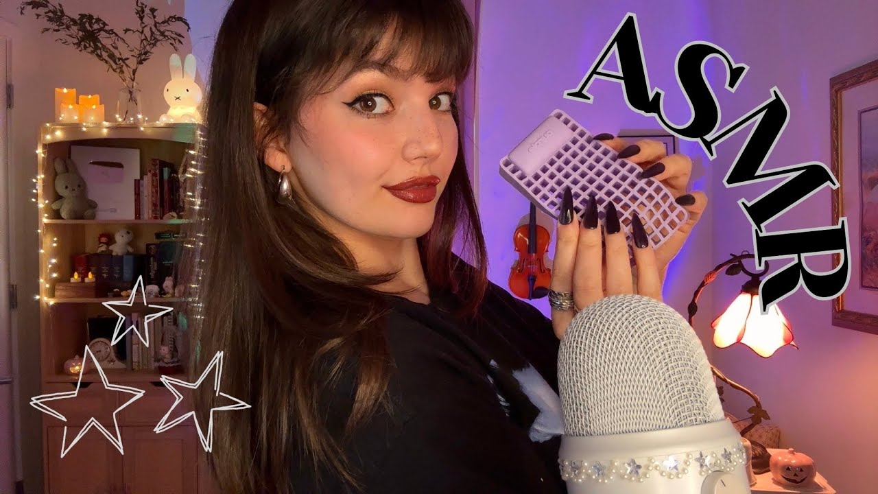 FAST AND SOFT ASMR TRIGGER ASSORTMENT ( Hand Sounds, Rambles, Mic Scratching, Mouth Sounds )