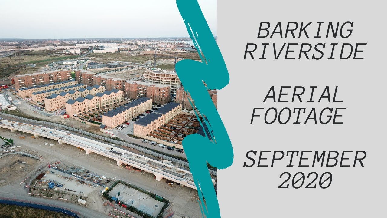 London | Barking Riverside Development | September 2020 | Aerial Footage Update in 4K