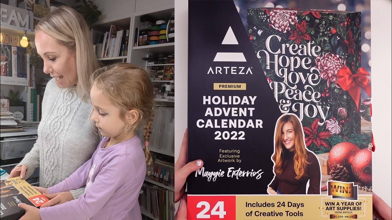 Opening THE BIGGEST Art Advent Calendar for 2022 - Arteza ~ ✂️ Maremi's Small Art