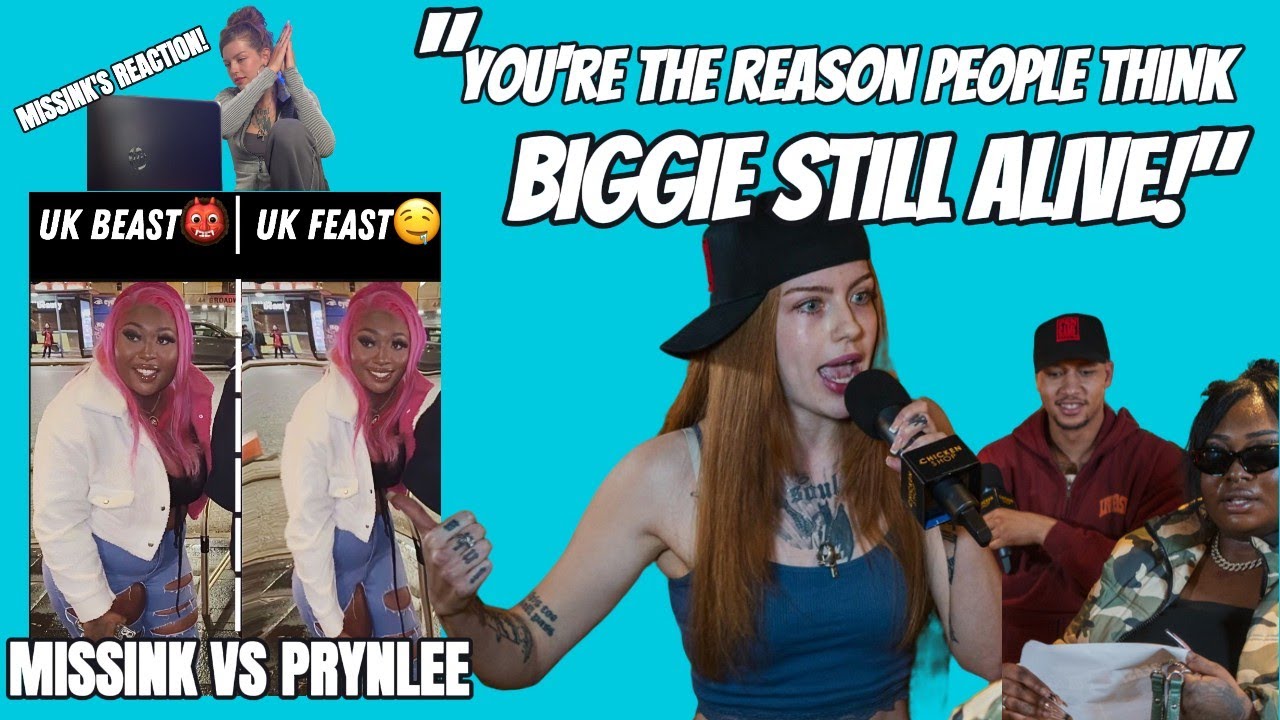 missink vs prynlee - missink's reaction! Pengame Rap Battle UK