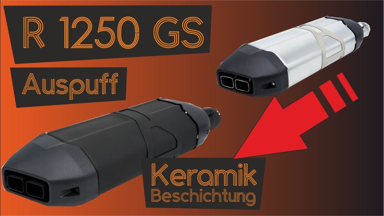 Endschalldämpfer in Schwarz | BMW GS-Modelle