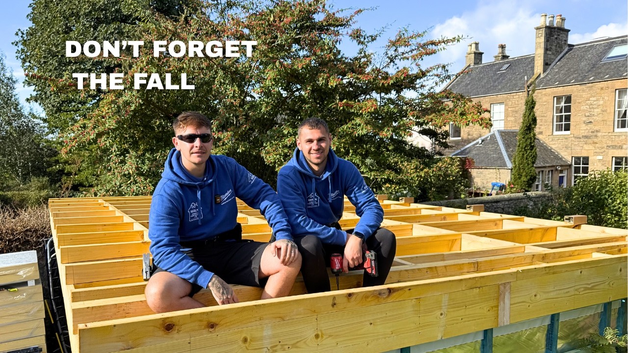 The RIGHT way to frame a garden room flat roof