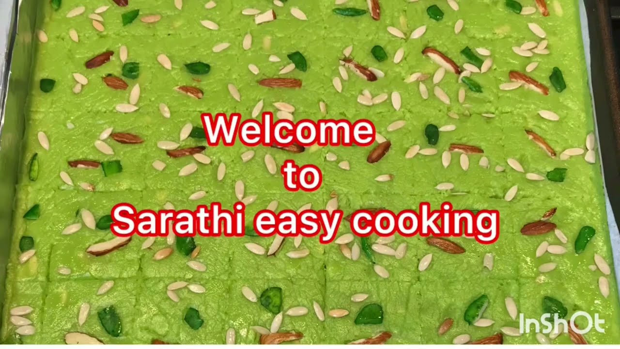 Maida Pistachios Burfi | Maida Burfi