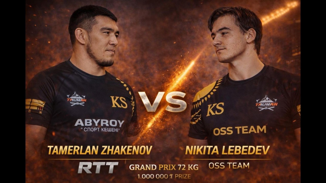 Тамерлан Жакенов (RTT) vs Никита Лебедев (OSS TEAM) | KHAN OF SUBMISSION | Гран-при до 72 кг