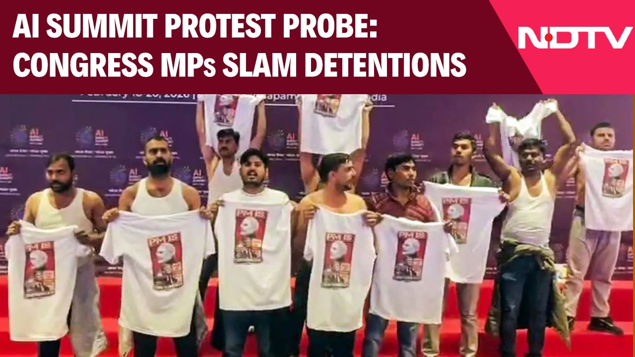 AI Summit Protest Probe: Congress MPs Slam Detentions, Demand Immediate Release
