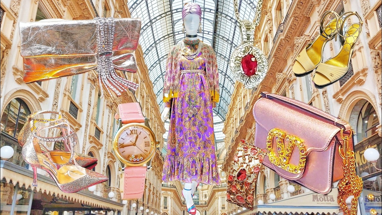 VALENTINO, CHOPARD, JIMMY CHOO, YSL, MAX MARA, CARTIER..... Luxury Shopping in Milan Vlog 2024.