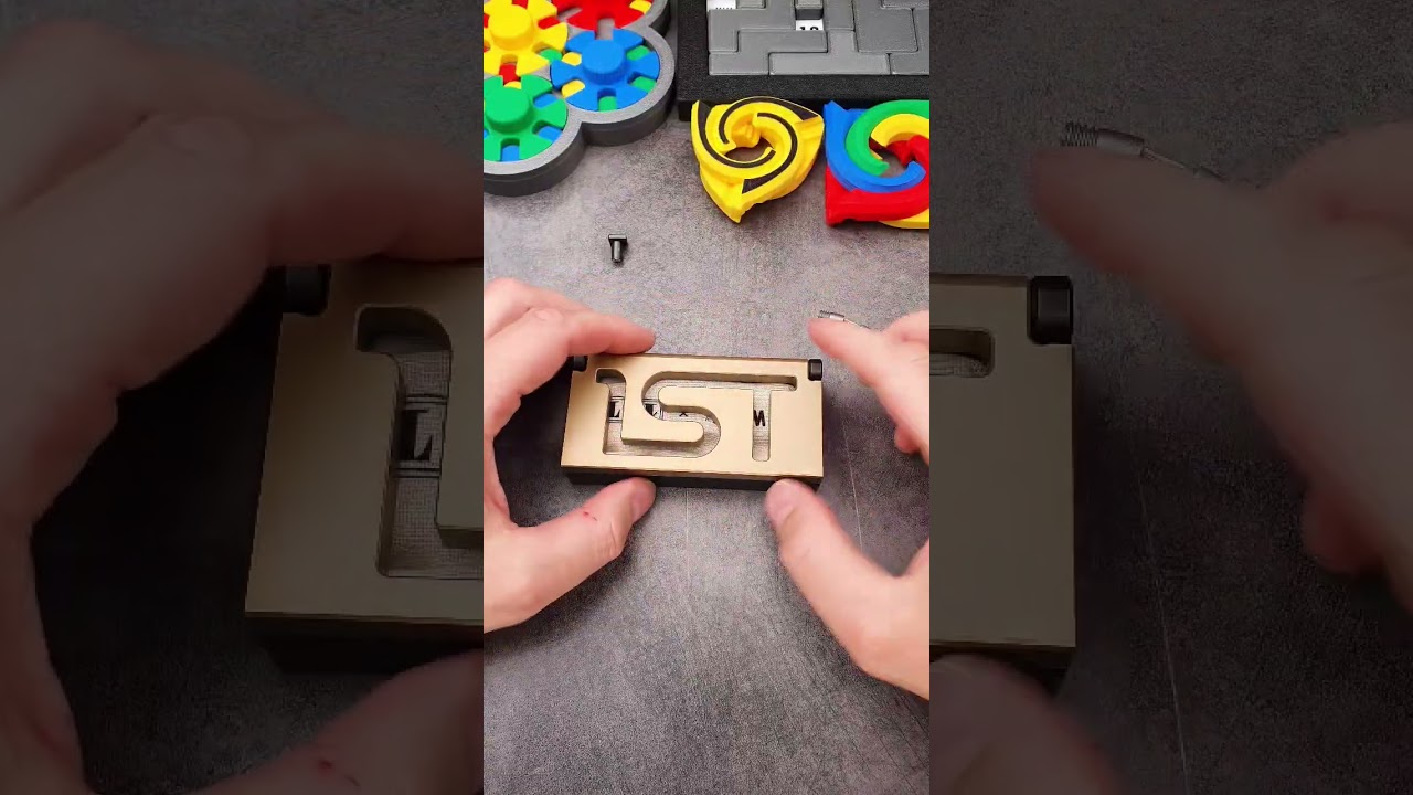Puzzle box with a gift inside #puzzle