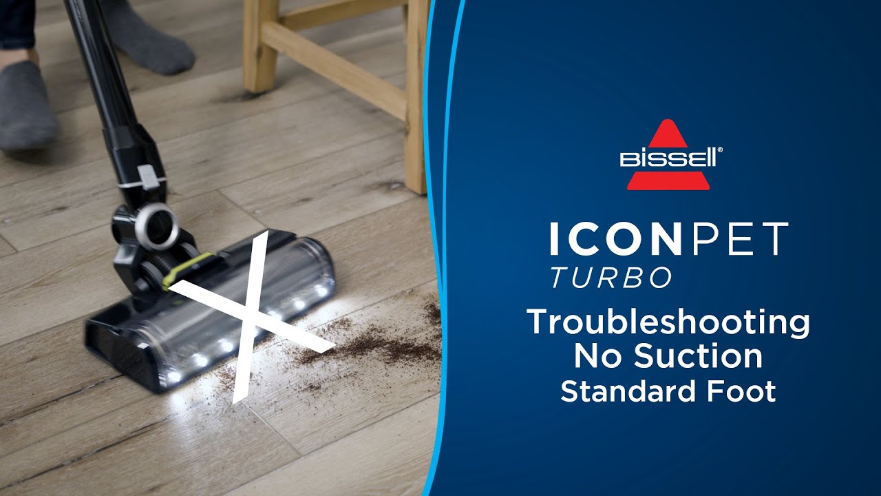 Troubleshooting No Suction | ICONPET&reg; TURBO Cordless Stick Vacuum