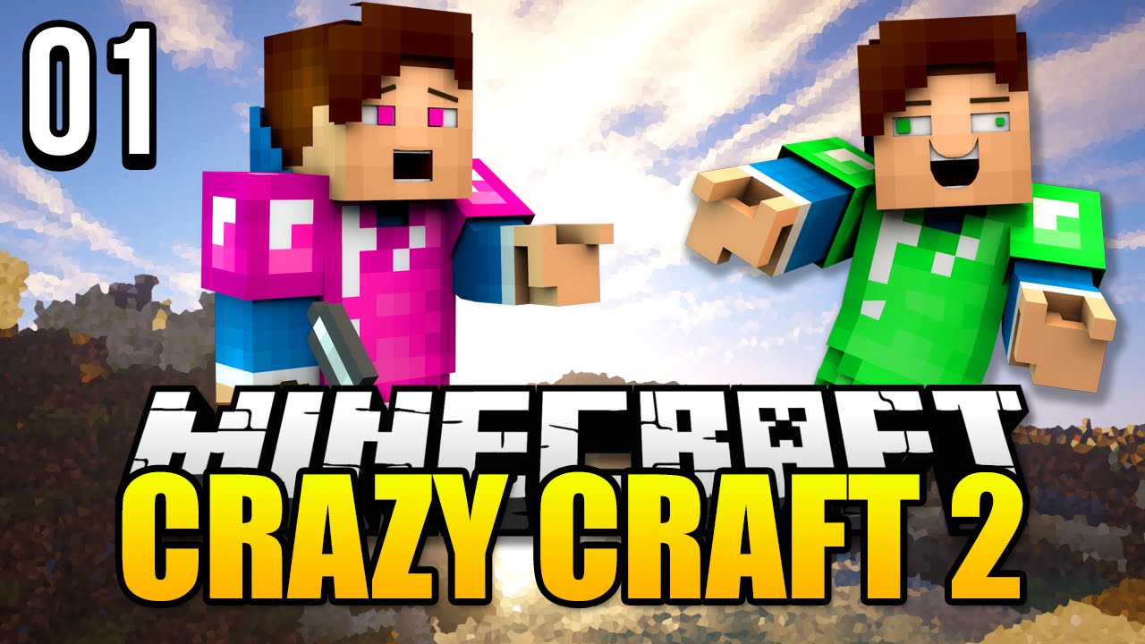 Minecraft Crazy Craft 2.0 Mod Pack Let's Play! Episode 1 - Angry Chickens!