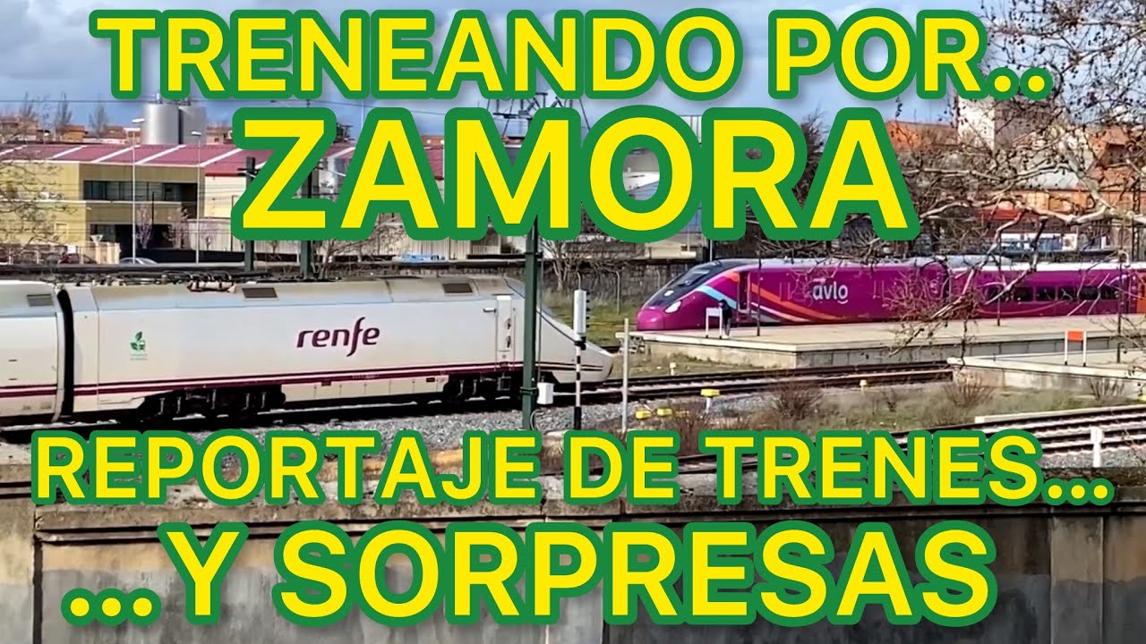 🚞 La ESTACIÓN de FERROCARRIL de Zamora , TRENES de ALTA VELOCIDAD, convencionales y ¡SORPRESAS! TP08