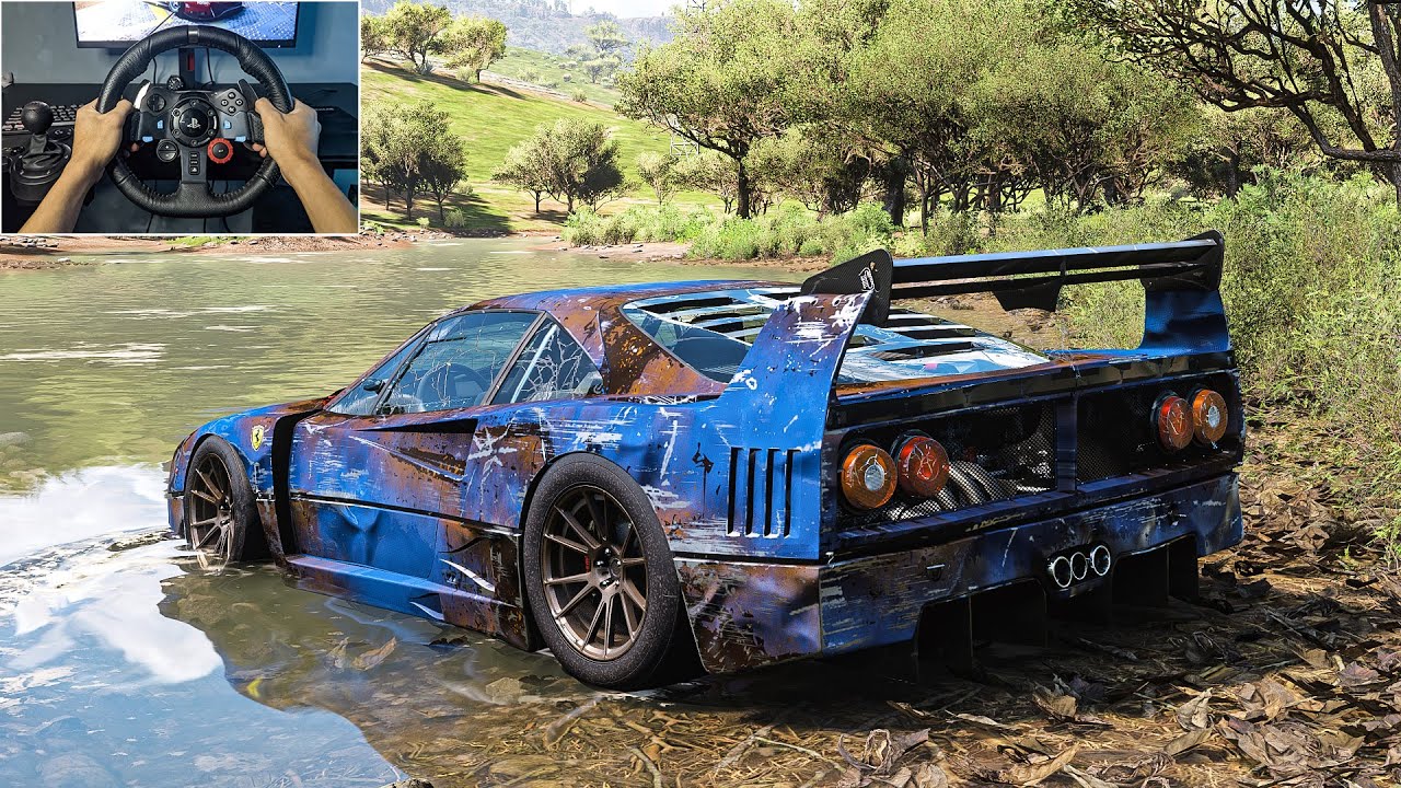 Rebuilding Ferrari F40 Competizione (1211HP) Forza Horizon 5 Logitech G29 Stering Wheel Gameplay