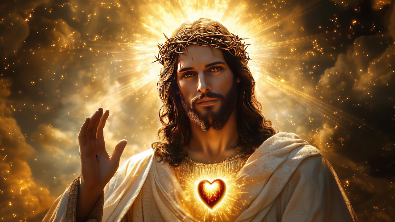 God Frequency 963Hz - Holy Jesus Heals All Physical, Mental And Spiritual Pain - Attract Miracles