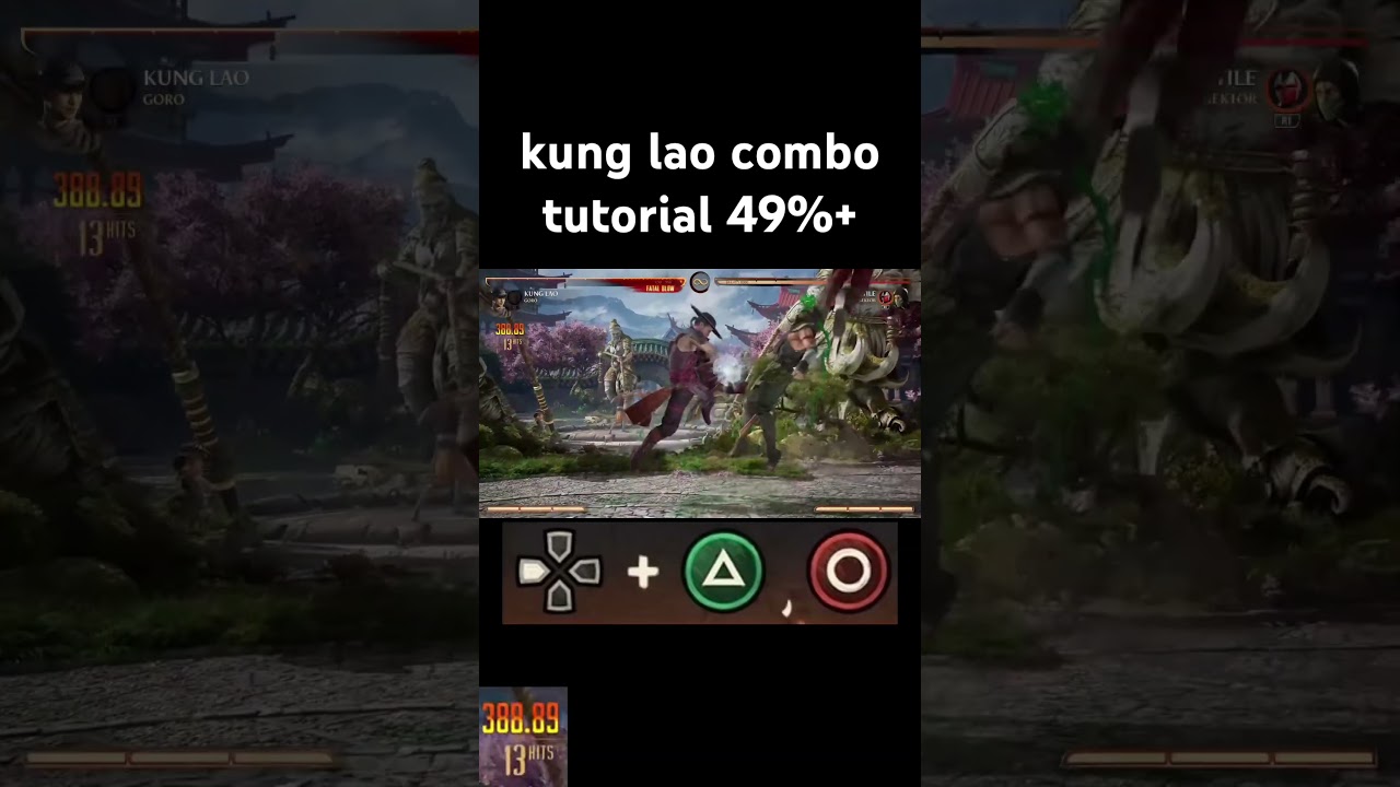 kung lao combo tutorial 49%+ #mk1 #mk