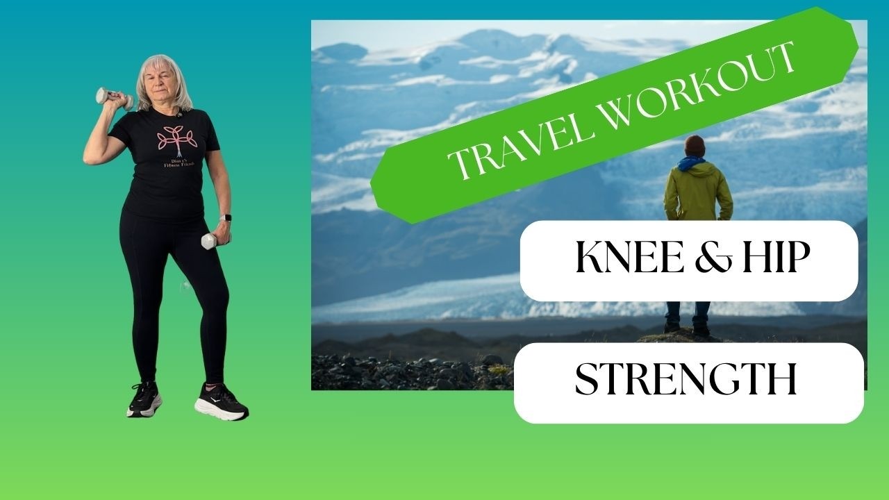 Knee + Hip Strength Workout (Hotel Room Friendly) | Travel Legs & Stability Routine