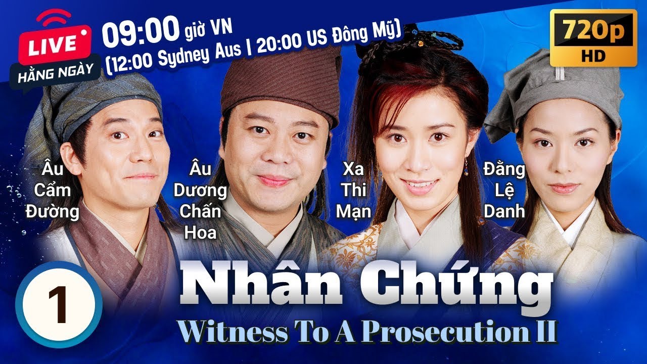Xa Thi Mạn | Phim TVB Nhân Chứng (Witness To A Prosecution II) 1/22 | Âu Dương Chấn Hoa | 2003