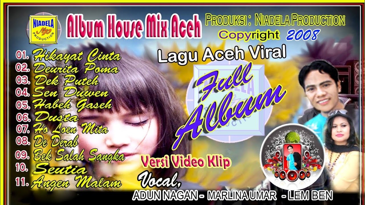 HIKAYAT CINTA_MARLINA UMAR - House Mix Aceh Full album - Lagu Aceh Viral.