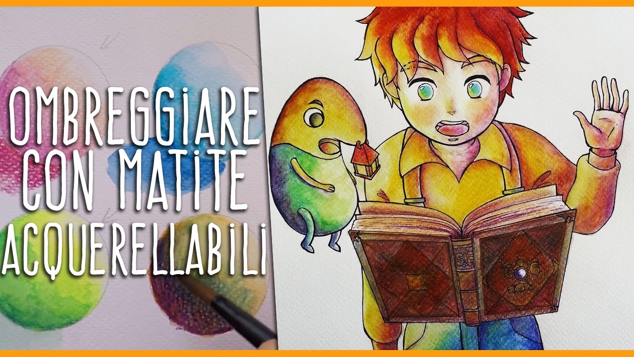 Come usare le MATITE ACQUERELLABILI: Tecniche Sfumature Ombre [Disegno Ni No Kuni] Tutorial Disegno