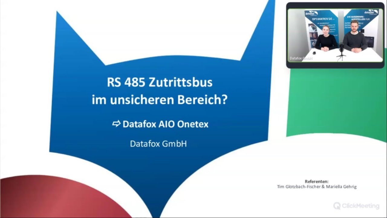 RS-485 Zutrittsbus im unsicheren Bereich? | Webinar