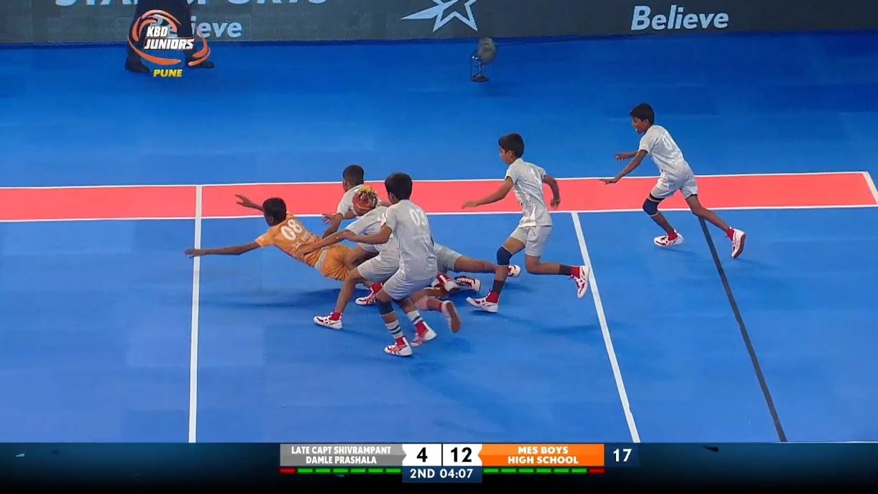 Late Capt S. Damle Prashala vs Mes Boys High School Kabaddi Match Highlights | KBD Juniors Pune 2018