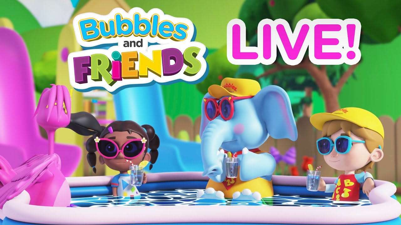Splish, splash! Cool off this summer with a 24/7 LIVE STREAM of Bubbles and Friends!