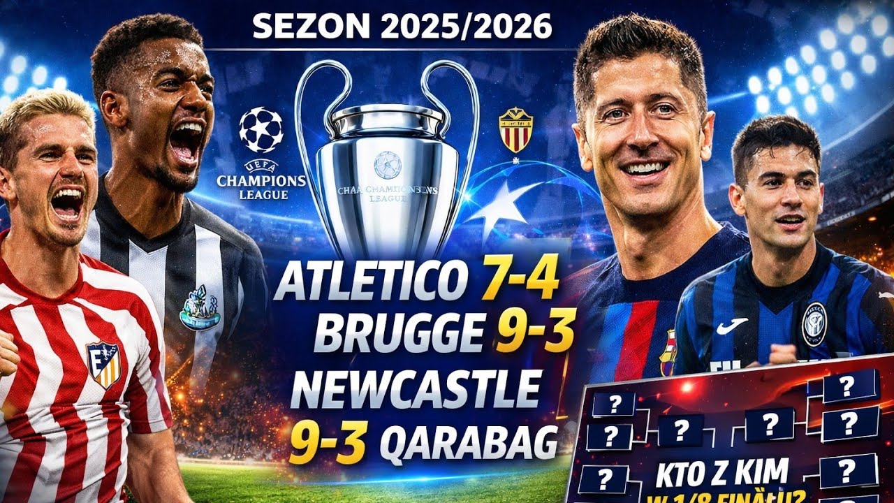 Sensacje LM 2025/26! Inter i Juventus OUT, Bodø/Glimt w 1/8! Polacy uratują Barcelonę? 😱