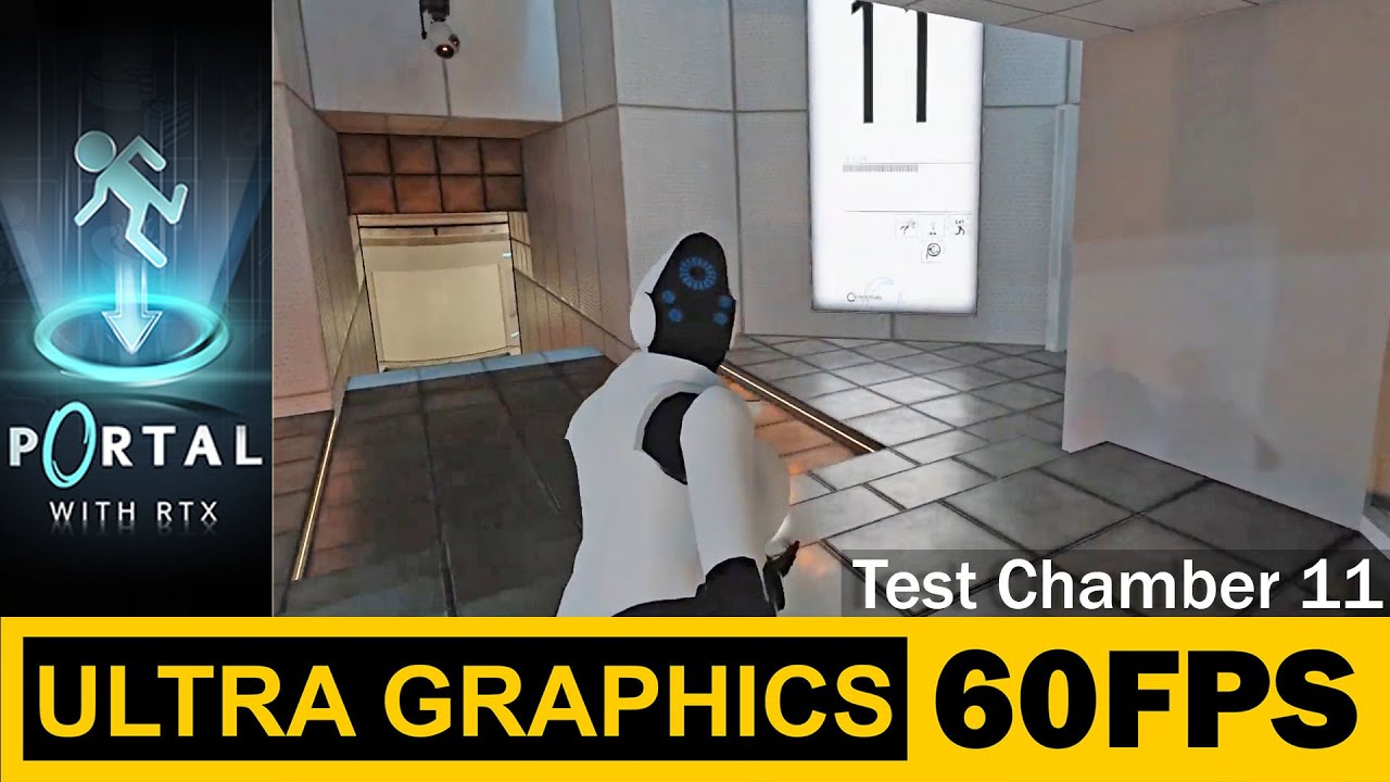 Test Chamber 11, Haydee in Portal with RTX, Walkthrough, Gameplay, No Commentary, Third Person