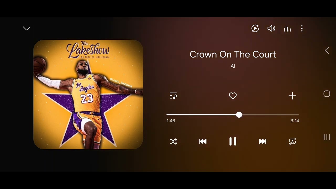 Custom AI NBA Rap Theme Song For (LeBron James.) 