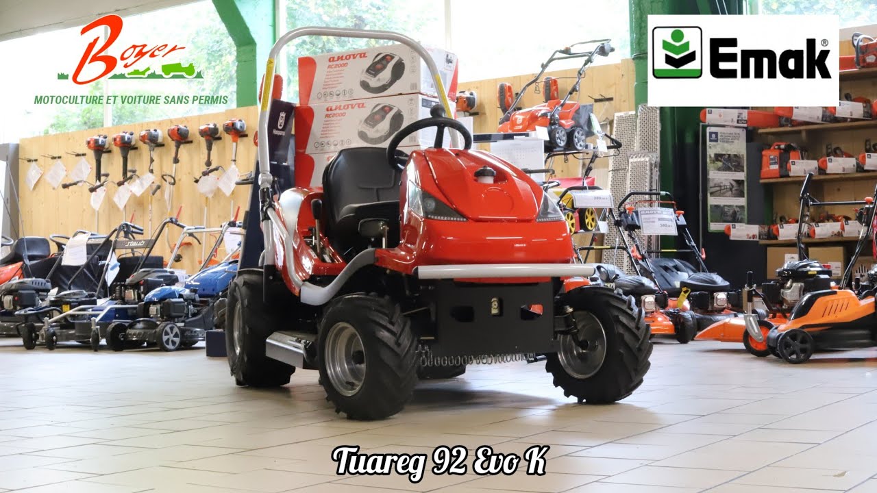 Emak Tuareg 92 Evo K - Débroussailleuse autoportée - Présentation - Boyer Motoculture