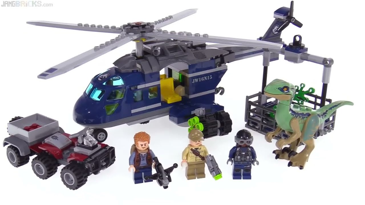 🔄 LEGO Jurassic World 2018 Blue's Helicopter Pursuit review! 75928 re upload