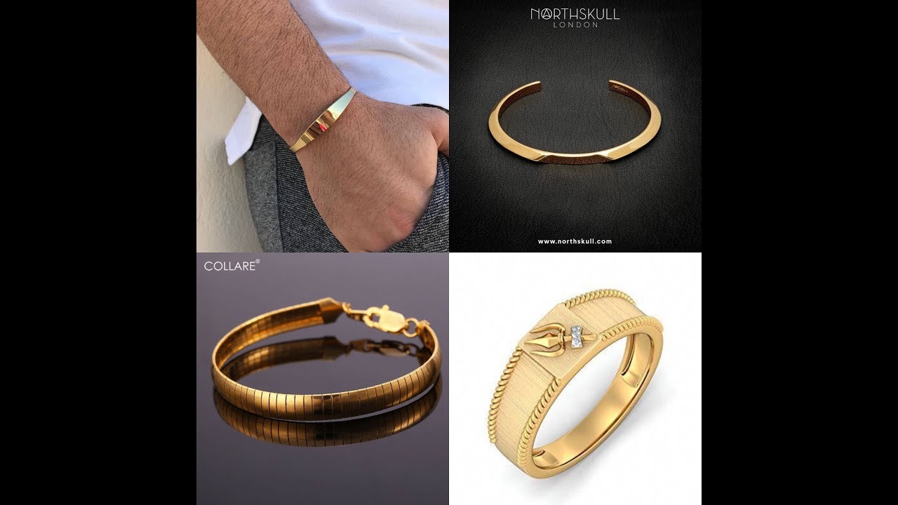 LATEST Mens gold kada design // sikh gold kada fashion