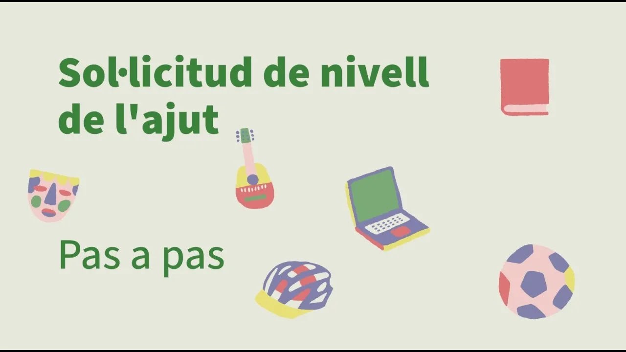 Tutorial per fer la sol·licitud d'ajuts econòmics per a les activitats d'estiu i extraescolars