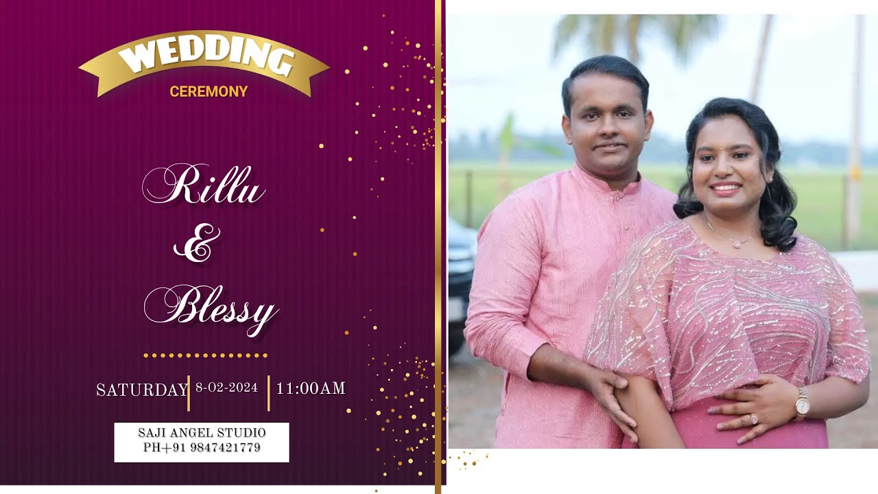 WEDDING CEREMONY || Rillu & Blessy