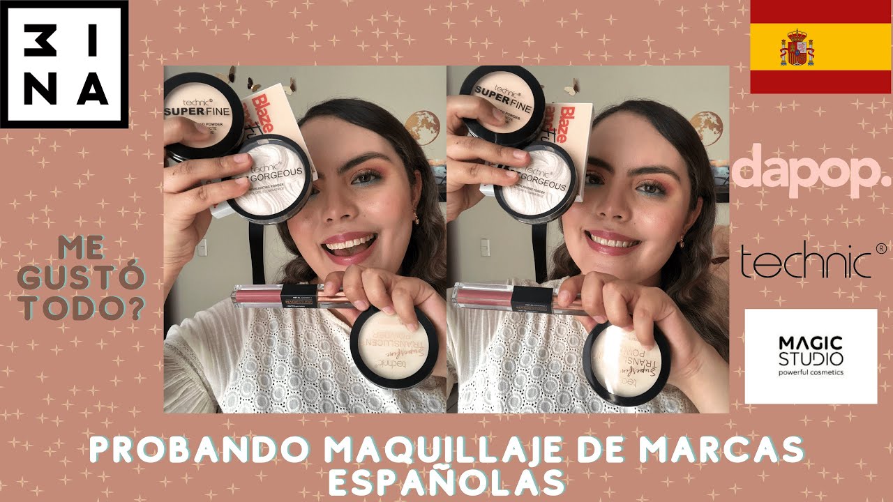 Probando Maquillaje De Marcas Españolas 🤑 | Technic, Magic Studio, MINA, Dapop, etc | ✨DIANARYS✨