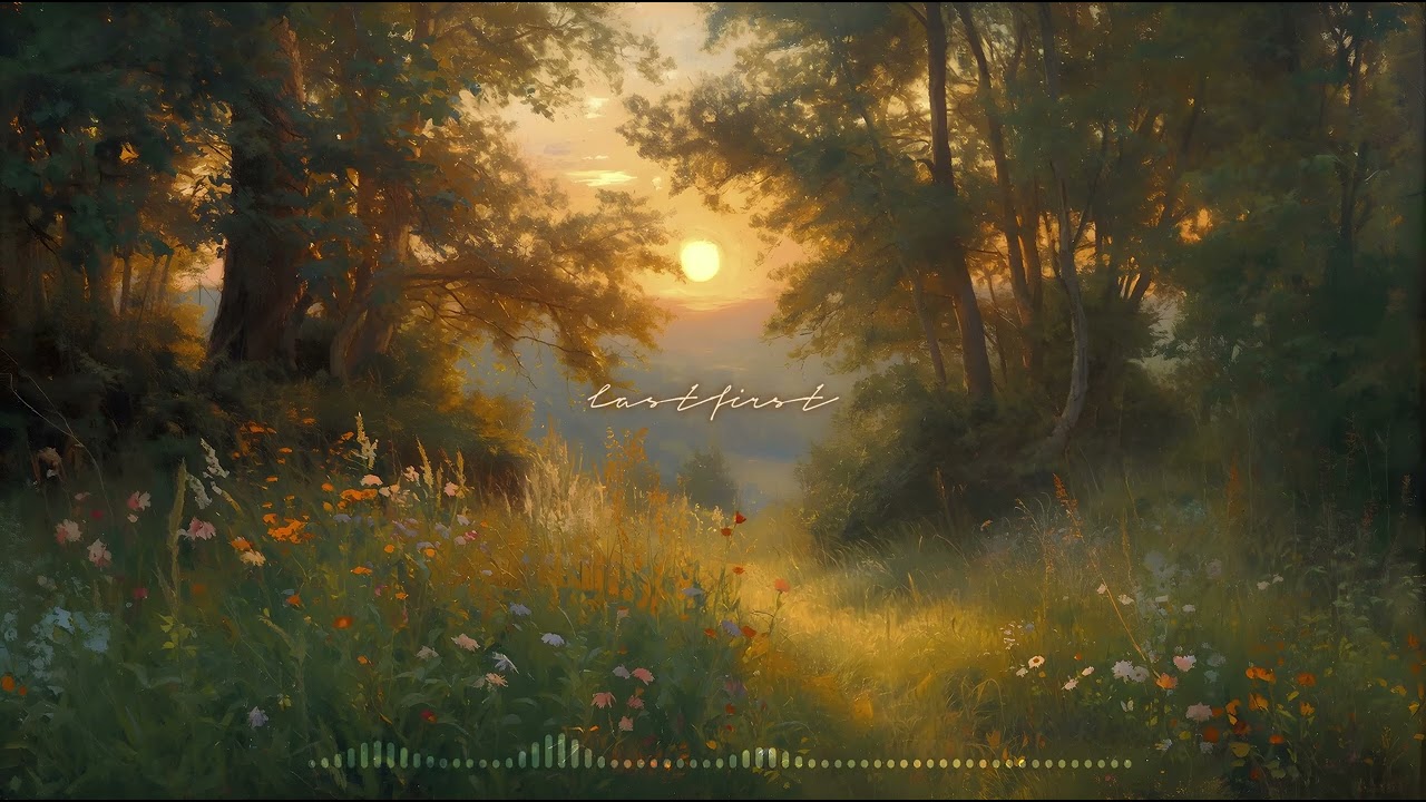 sunset forest