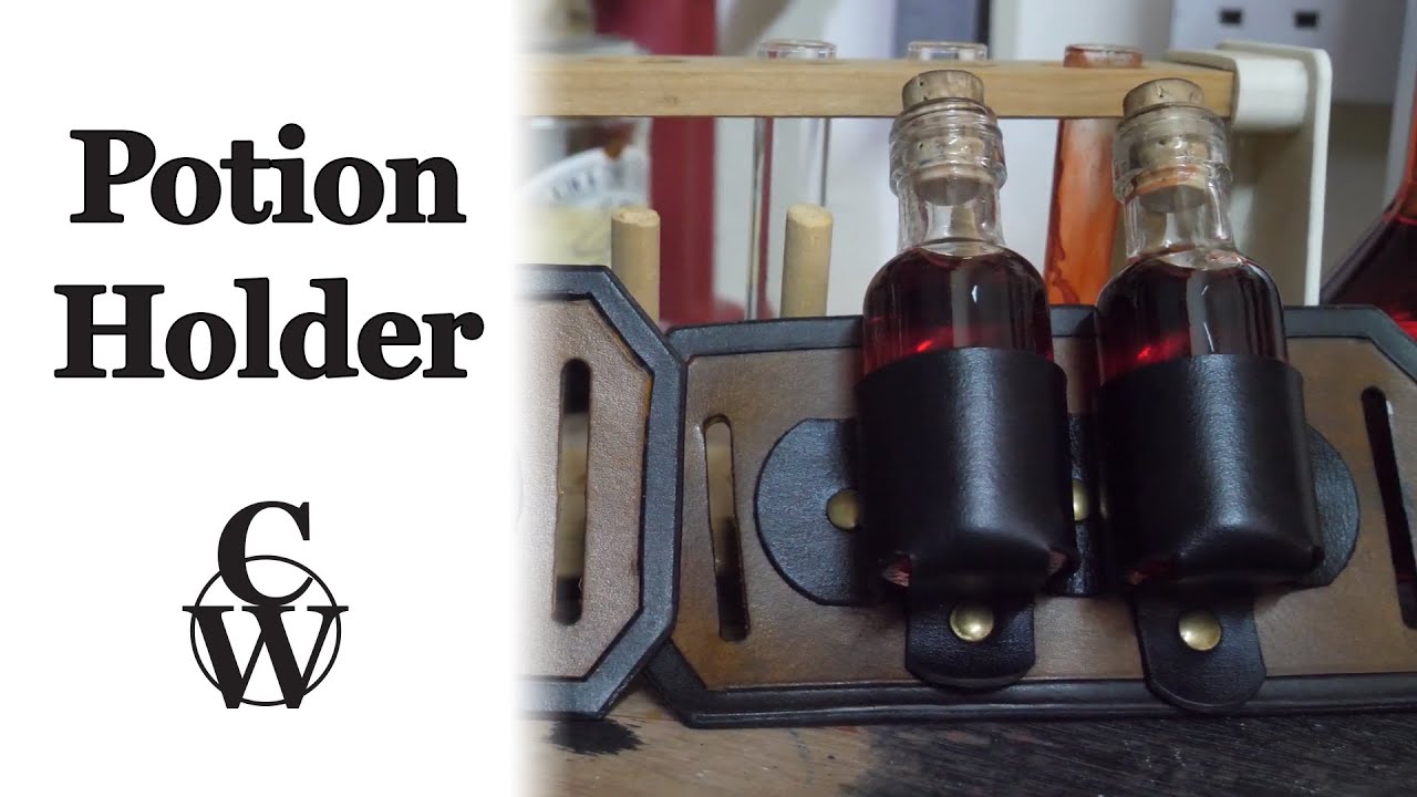 Dual-Potion Holder // #Leatherworking #LARP #Potions