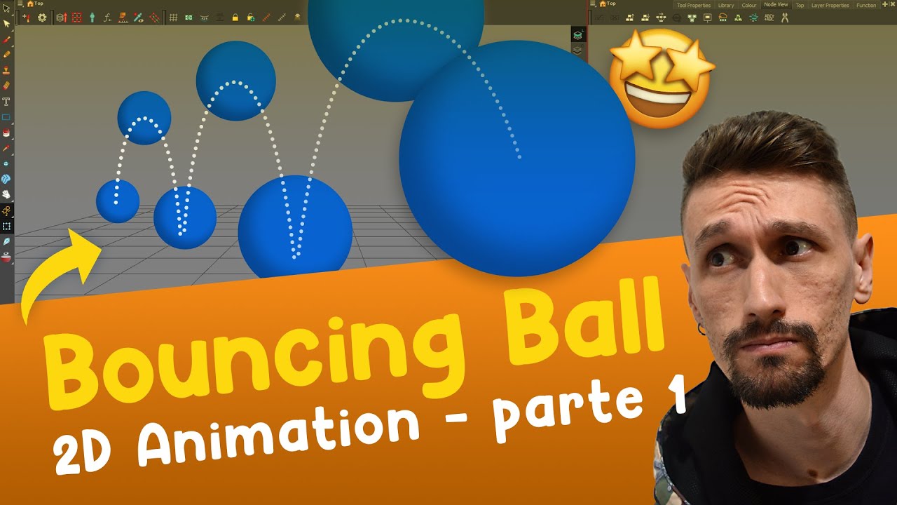 TOON BOOM HARMONY |  Tutorial BOUNCING BALL Animation - (PARTE 1)