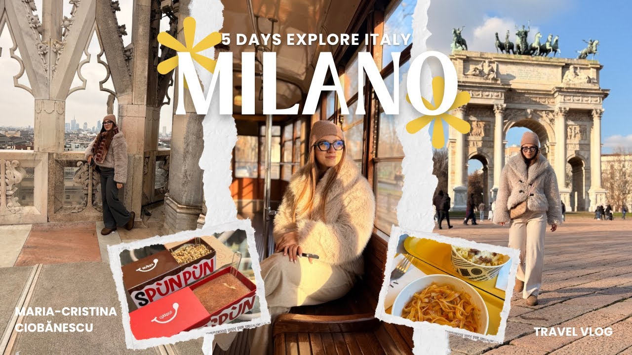 🎆 MILANO DE ANUL NOU | Duomo, Arco della Pace, Castello Sforzesco & mâncare italiană 🇮🇹✨