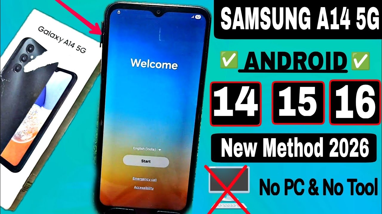 🎯Samsung A14 / A14 5G FRP Bypass 2026 || Without PC Google Account Bypass || Samsung (A146B) Frp
